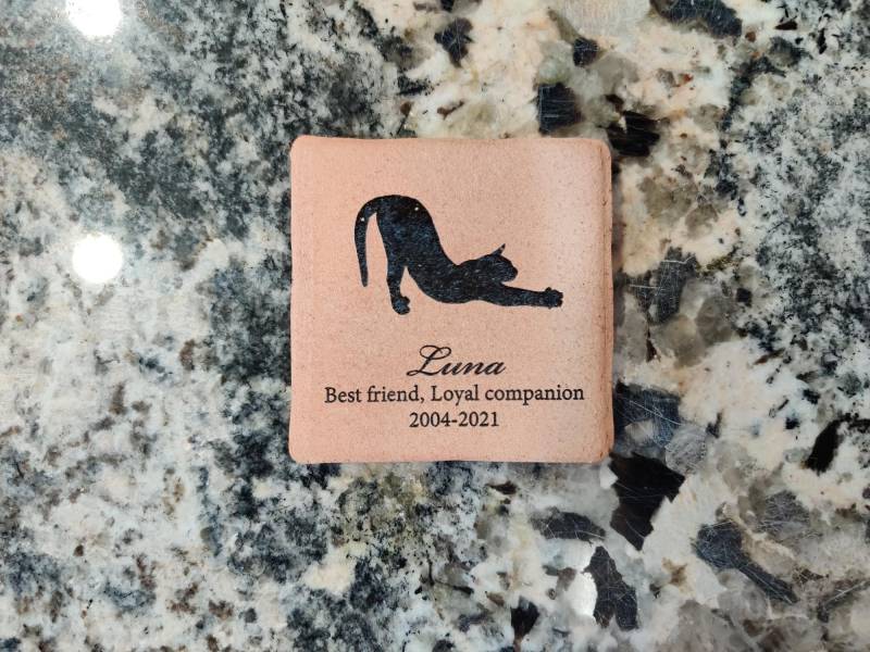 Custom Engraved Pet Memorial Tile